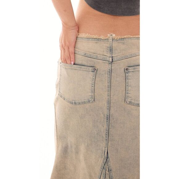 Basic Pleasure Mode Dolly Denim Maxi Skirt - Picture 7 of 7